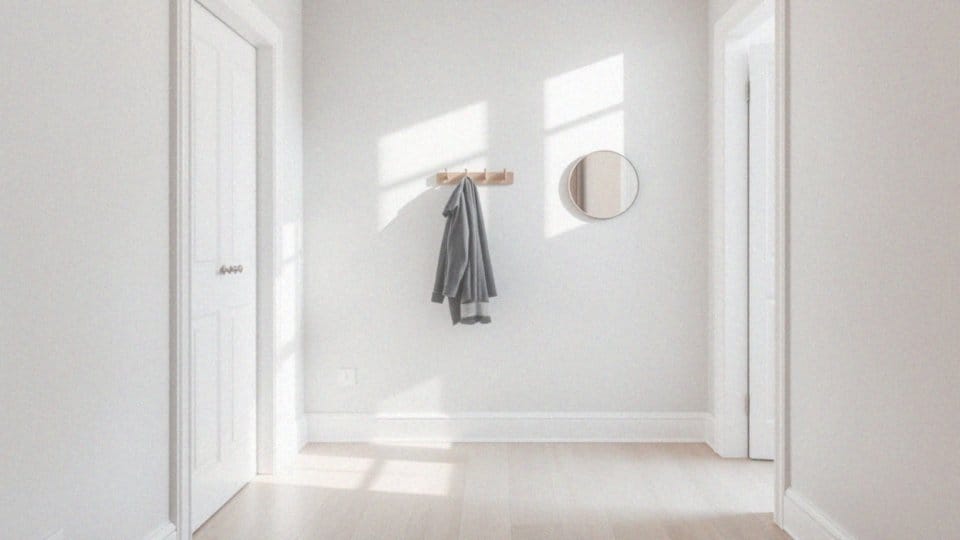 Jakie zalety szaro-białego kolorystyki w przedpokoju?