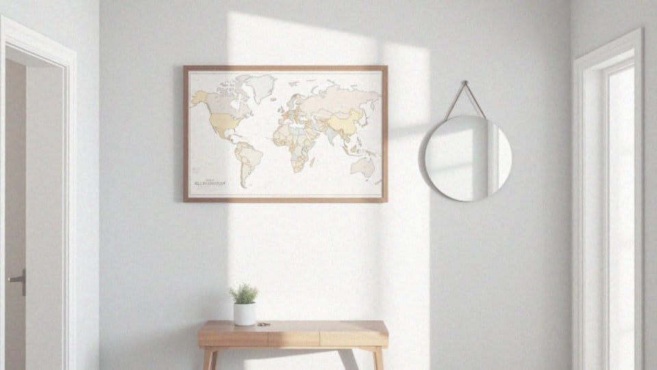 Jak mapa świata może być interesującym elementem w dekoracji przedpokoju?