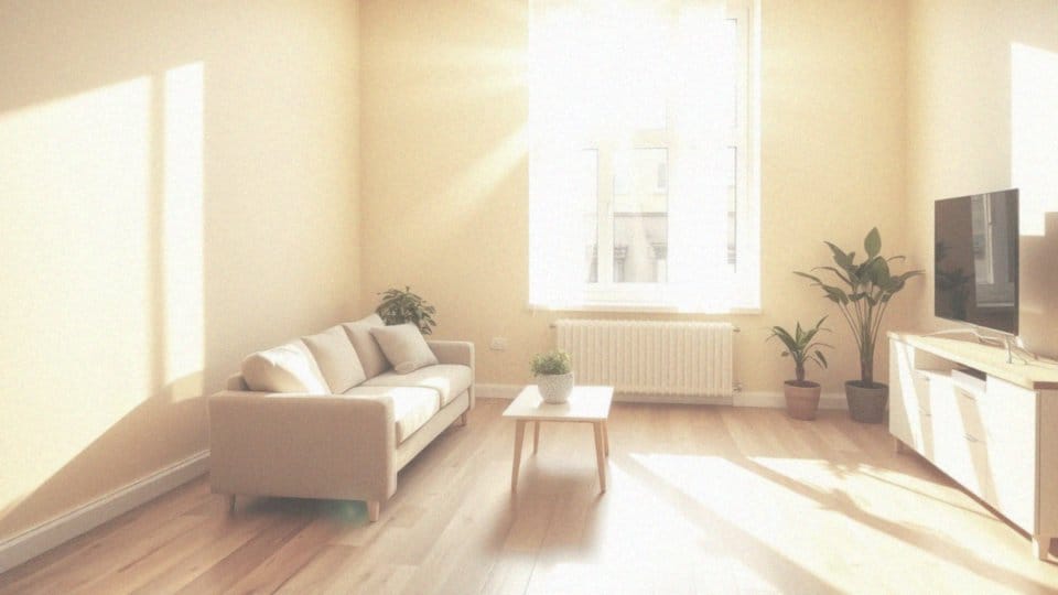 Jak jasne kolory odbijają światło słoneczne w pomieszczeniach?