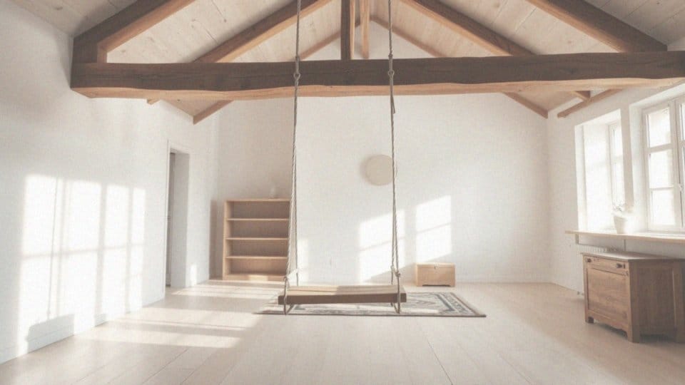 Jakie są zalety zawieszenia huśtawki na belce stropowej?