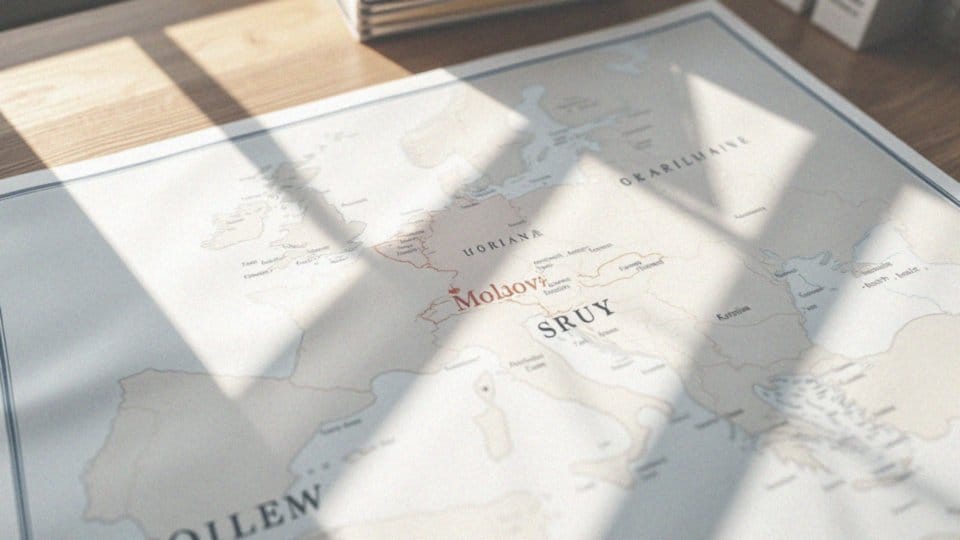 Jakie informacje zawiera mapa Europy o Mołdawii?