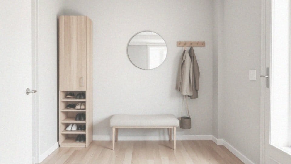 Co charakteryzuje funkcjonalną aranżację małego przedpokoju?